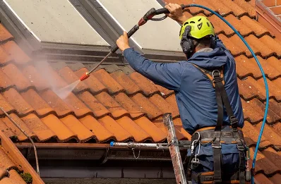 Démoussage et hydrofuge de toiture à Boussens